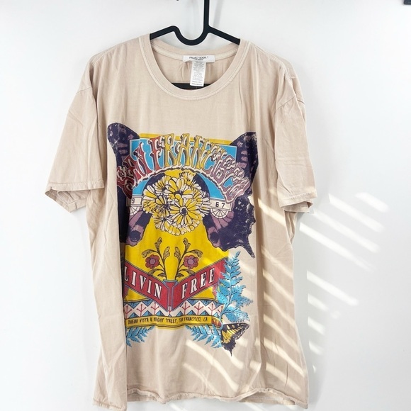 ✅ PROJECT SOCIAL T GRAPHIC T-SHIRT CREWNECK SHORT SLEEVE SIZE SMALL/MEDIUM - Picture 1 of 5